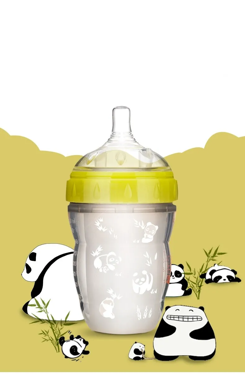 Download Wide Neck 240 Ml Baby Bottle With Silicone Nipple - Buy ... Yellowimages Mockups