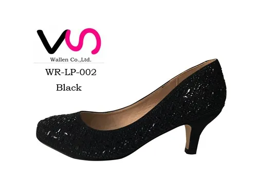 Elegant Black Women Dress Party Shoes 