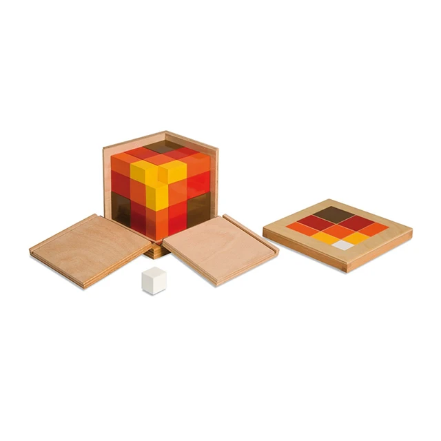 montessori trinomial cube children math games and puzzles kids