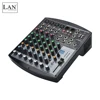 AILIDA LAN Professional Good quality 8-channels digital mini audio mixer consoles SM822X USB Black