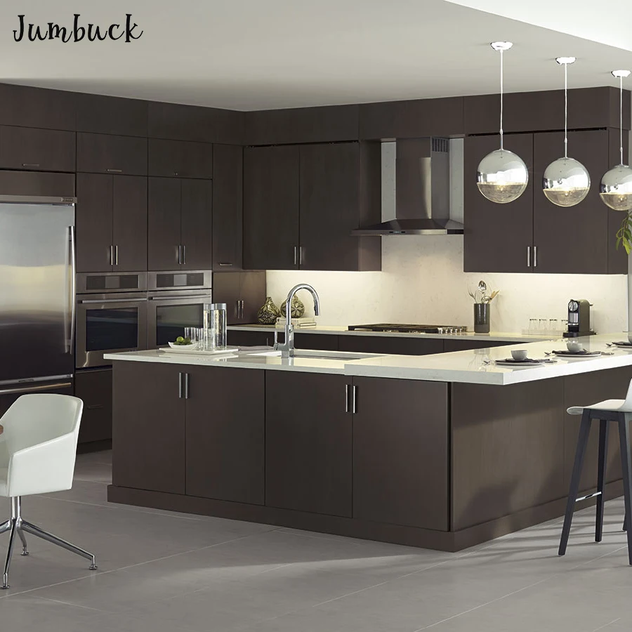 Modern Design Wenge Kitchen Furniture Set Cabinets Large Best
