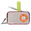 new released speaker portable vintage radio bluetooths with backlit and rotary key portable mini speaker with fm radio usb input