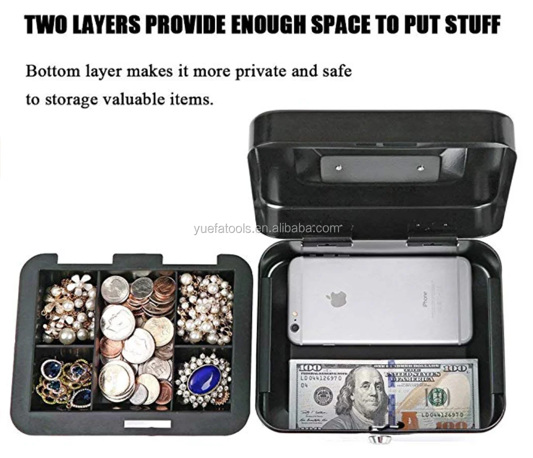 Money slot lock box