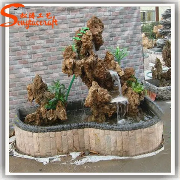 Guangzhou hersteller fiberglas kunstfelsen mini wasserfall ...