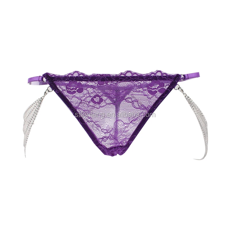 Purple lace g string Clearance