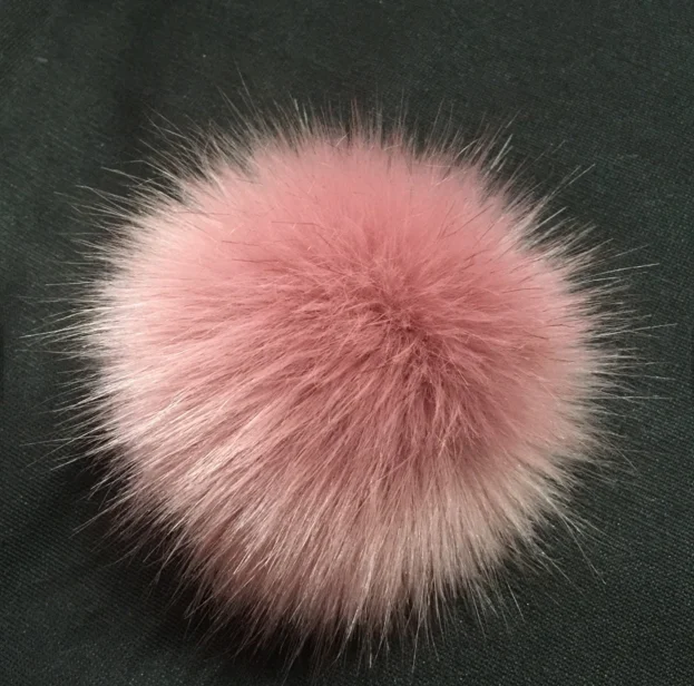 Faux Fake Handmade Fox Fur Pom Poms Pompom Ball With Snap Clip For Knitting Beanie Buy High