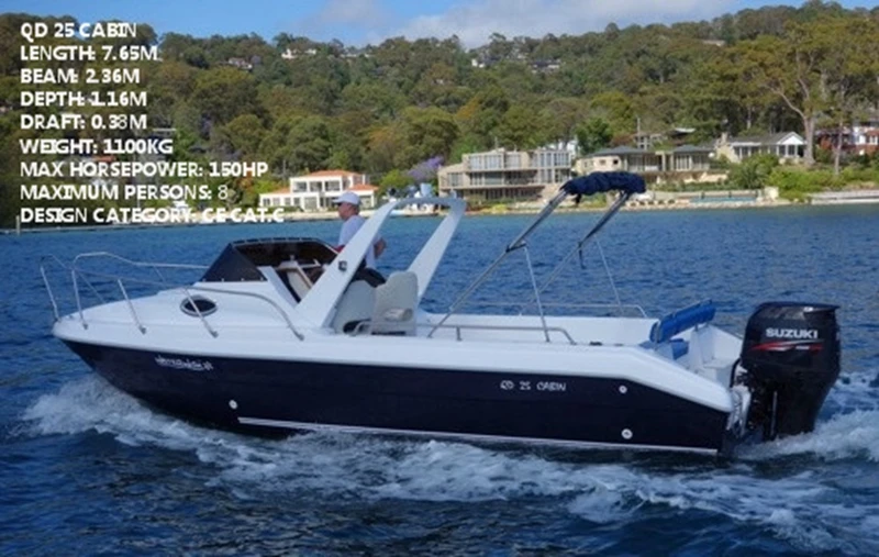 Waterwish Fiberglass Price 25ft Cabin Cruiser Molds Boats For Sale