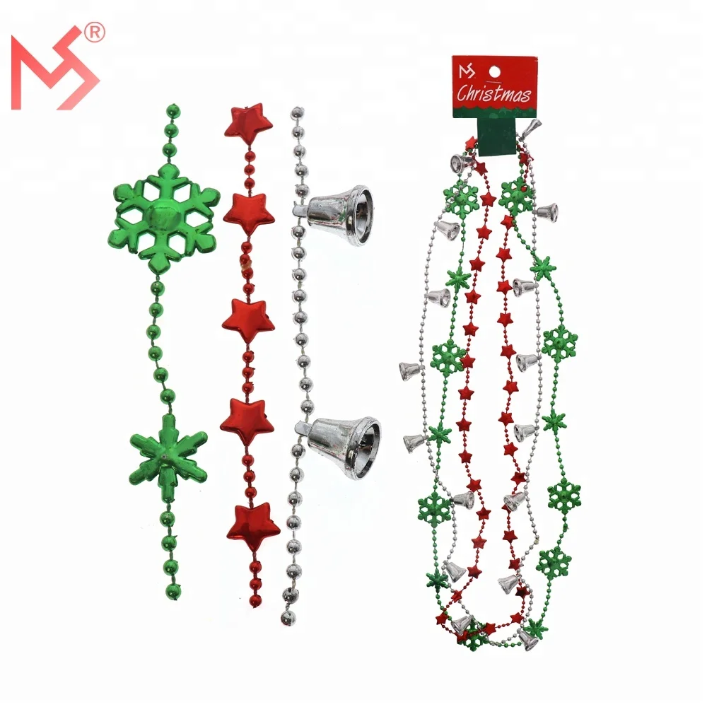 Party Dressing Accessories Christmas Bead Garland Necklace Buy Necklace,Bead Garland,Christmas