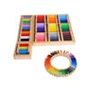 Hot selling montessori Color educational box kids wooden toy