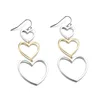 New model earrings design heart shaped dangle earrings
