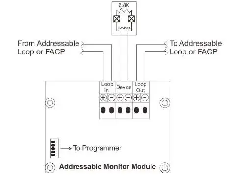 Aw-d110 Asenware Addressable Fire Alarm Monitor Module - Buy ...