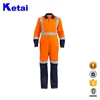 Factory Price Blue Aramid Flame Retardant Protective Coverall Wholesale Workwear Cotton Working Reflective Safety Coverall