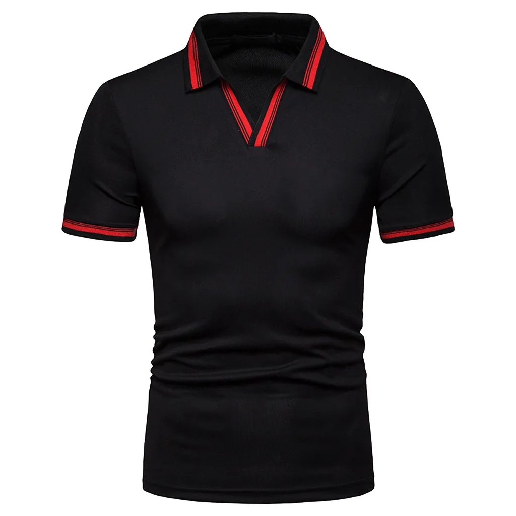 Top Ranking Products Custom V Neck No Button Slim Fitted Golf Shirts ...