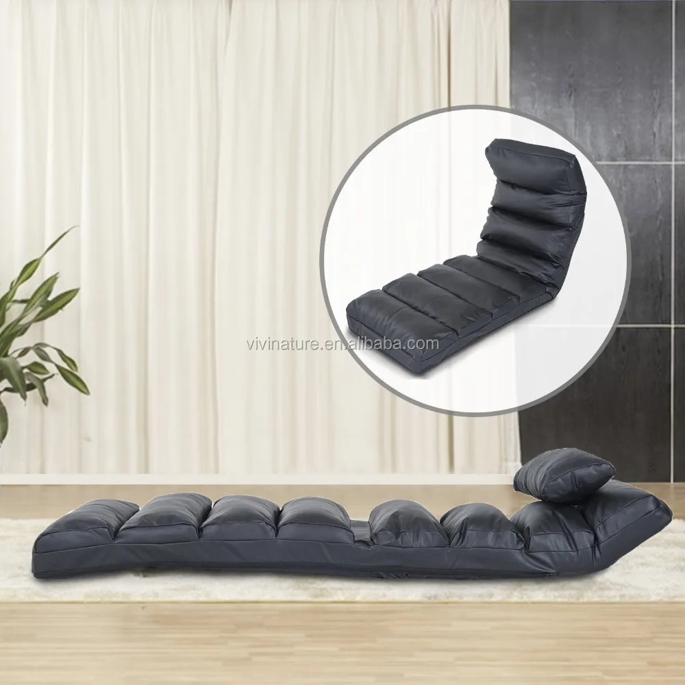Lounge Sofa Bed Folding Adjustable Floor Lounger Sleeper Futon