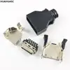 SCSI 20 Pin MDR Male CN Solder Plug Connector Shell Kit shield For Cable Assembly