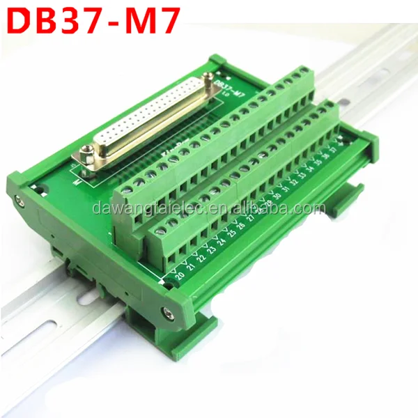 DB37 DR37 Male Port 37pin bornier adaptateur convertisseur PCB Breakout 2 Rangée
