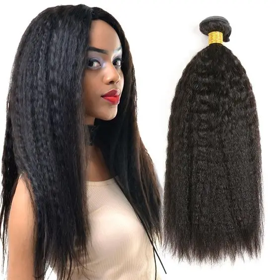 Hot Selling Kinky Straight Hair Extension Natural India Hair