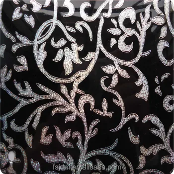 High Gloss Laser Pattern Decorative Pvc Membrane Foil For Cabinet