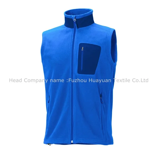 Clothe Co Mens Polar Fleece Vest with Pockets