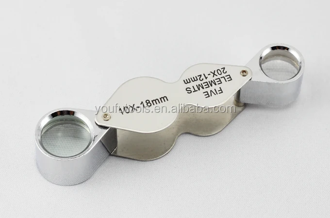 10 X Klappbare Mini Taschen Schmuck Lupe Vergrößernd Auge Glas Lupe Linse Mode Y 