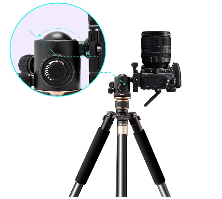 Tripod  ball head 360 degrees rotation  for DSLR camera mount