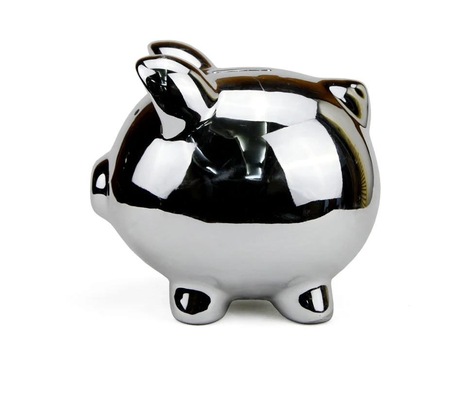 chrome piggy bank