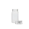 25ml food grade glass pill bottle with silver aluminum cap