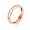 Classic love merges Love couple ring Titanium steel lace ring