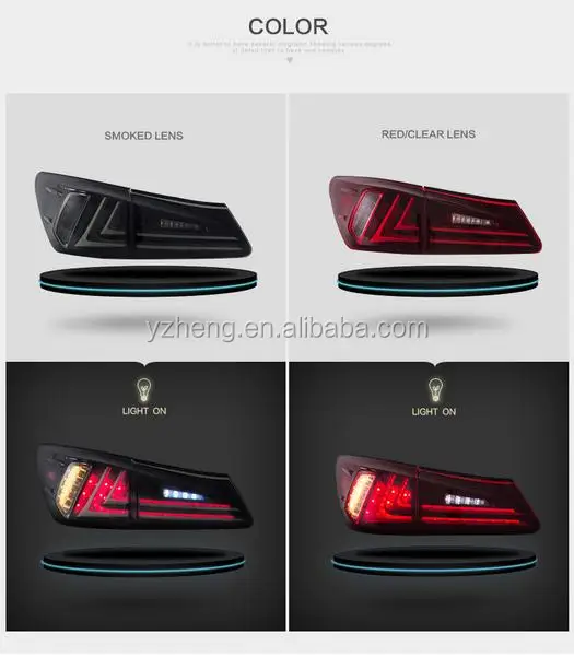 VLAND Factory Car Taillights For IS250 2006-2012 Full-LED Tail Light Plug And Play For  IS350 LED Tail Lamp