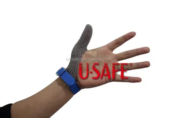 1 Finger Plastic Strap Wood Cutting Chain Mail Working 