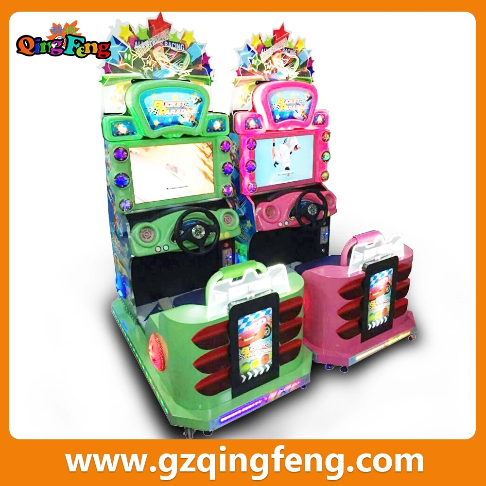 Qingfeng indoor play area convoy race play car racing games for kids coin pusher racing car