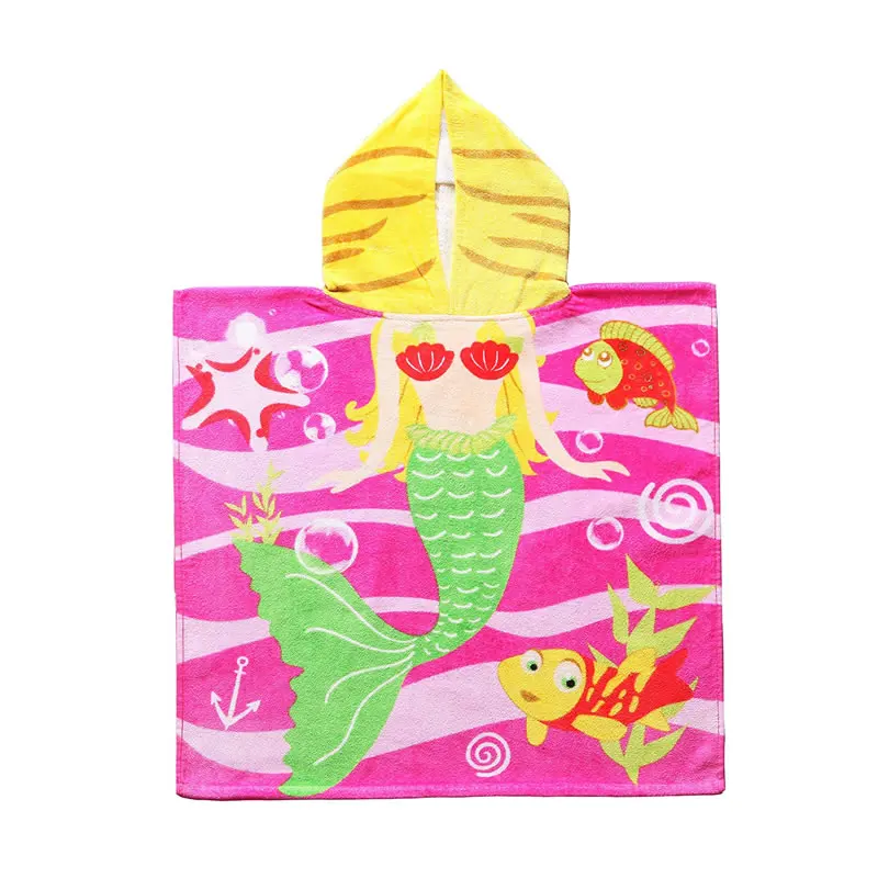 Toalha De Microfibra Poncho Com Capuz Desenho Sereia Criancas Praia Surf Bebe Buy Surf Baby Surf Baby Towel Surf Baby Beach Product On Alibaba Com