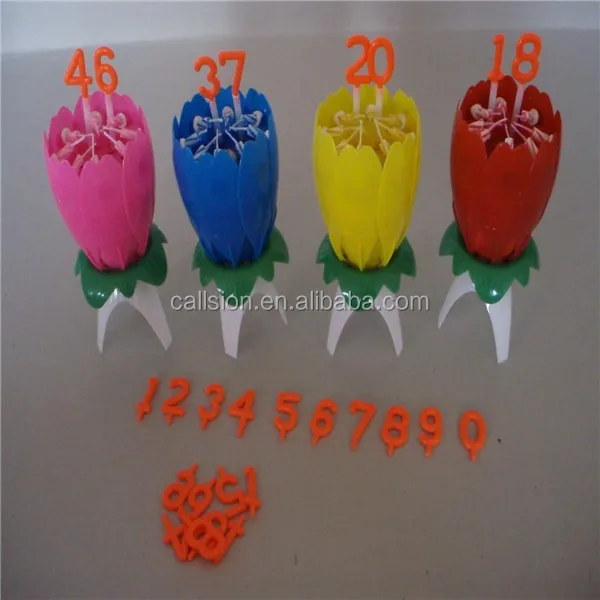 magic decoration cake flower birthday party candle firework