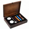 Wooden suit sealing wax western letter seal wax set