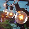 E12 waterproof 25Ft G40 Globe String Light With Clear Bulb For Garden, Lawn, Patio, Party, Holiday, Indoor, Outdoor Decorations