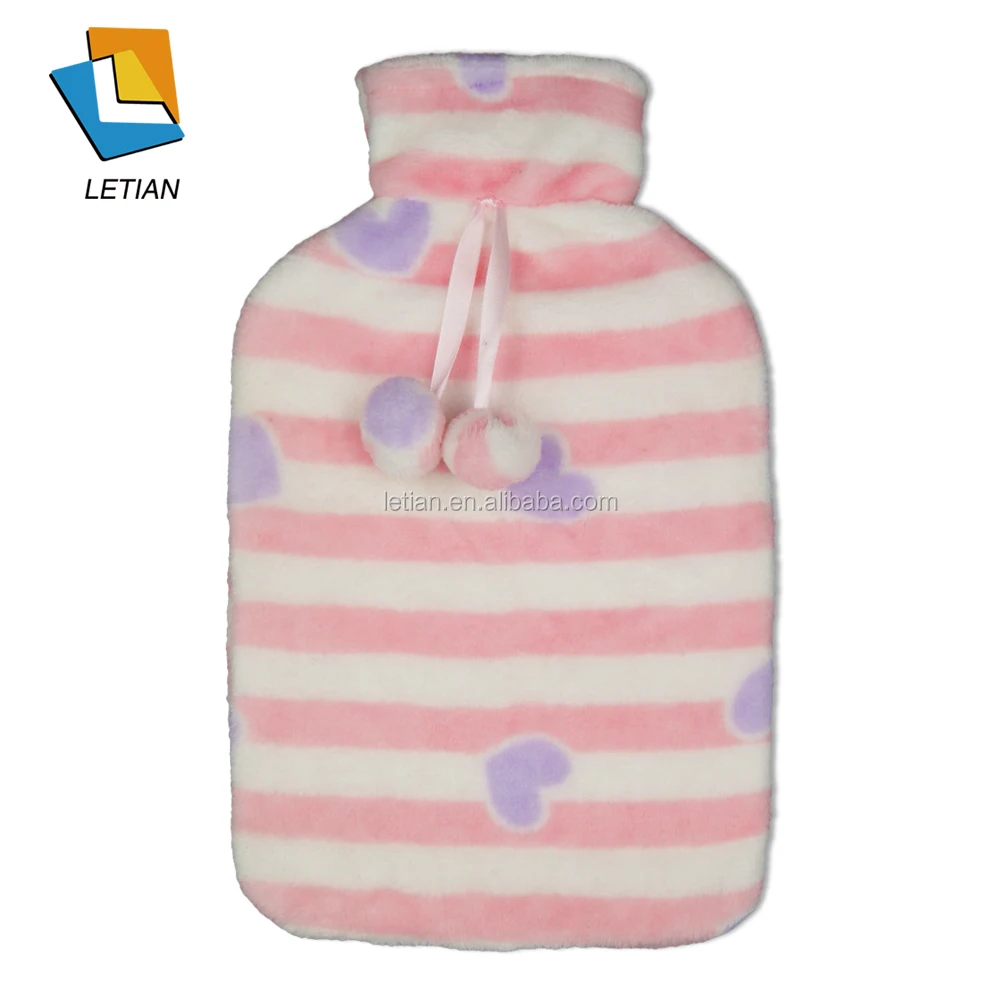 Cute Animal Hot Water Bottle Cover,1 Liter Animal Rubber Plush Hot