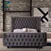 durable bed frame furniture foshan china back design of wooden beds