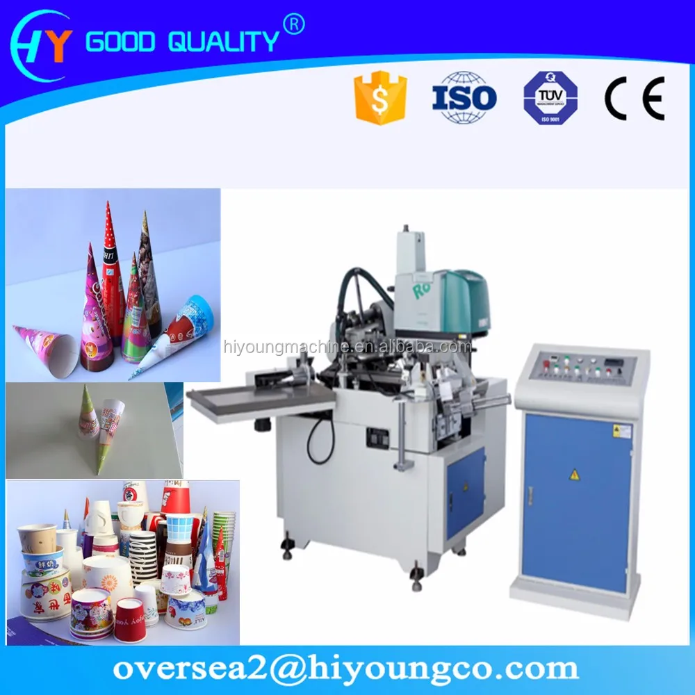 Ice Cream Cone Paper Maker/ Paper Cone Making Machine / Paper Cone