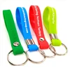 Cheap 3D Pvc Rubber Silicone Wristband Bracelet Keychain Keyring