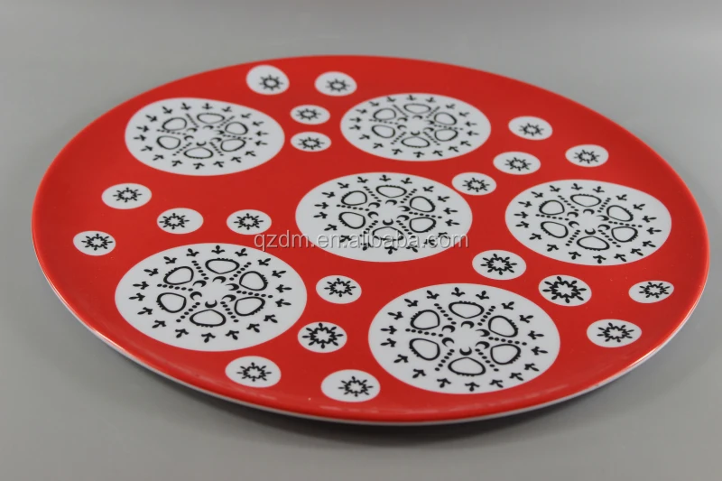 Festive day Melamine Dinner Plate Plastic Dishes