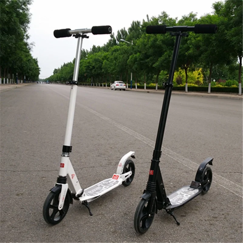 Dual Suspension Lightest Portable Adult City Kick Scooter With 200mm