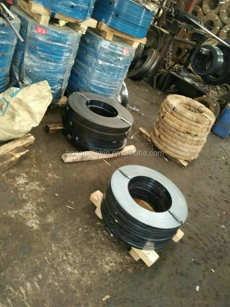 High Tensile Waxed blue black galvanized packing steel strapping manufacturers
