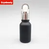 Free sample small cosmetic containers essential oil 30ml 10ml black bottle roll on with silver top cap