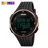 New arrival 2018 hot selling dual time zone watch skmei big dial wrist watch
