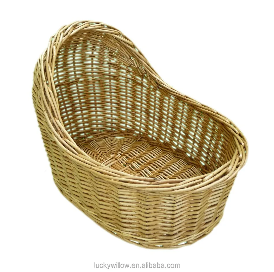 wicker basket baby shower gift