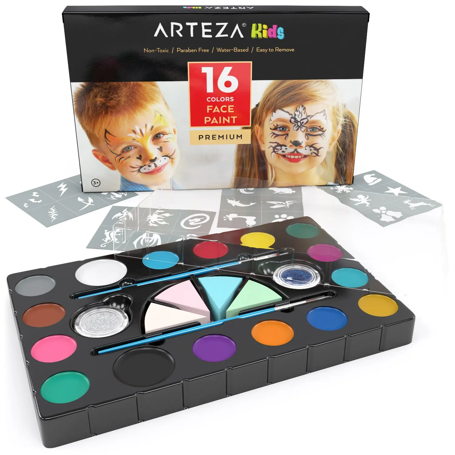 Paint kit. Arteza Paint. Палитра for Kids. Журнал face Painting Set. Палитра КИД Мазех.