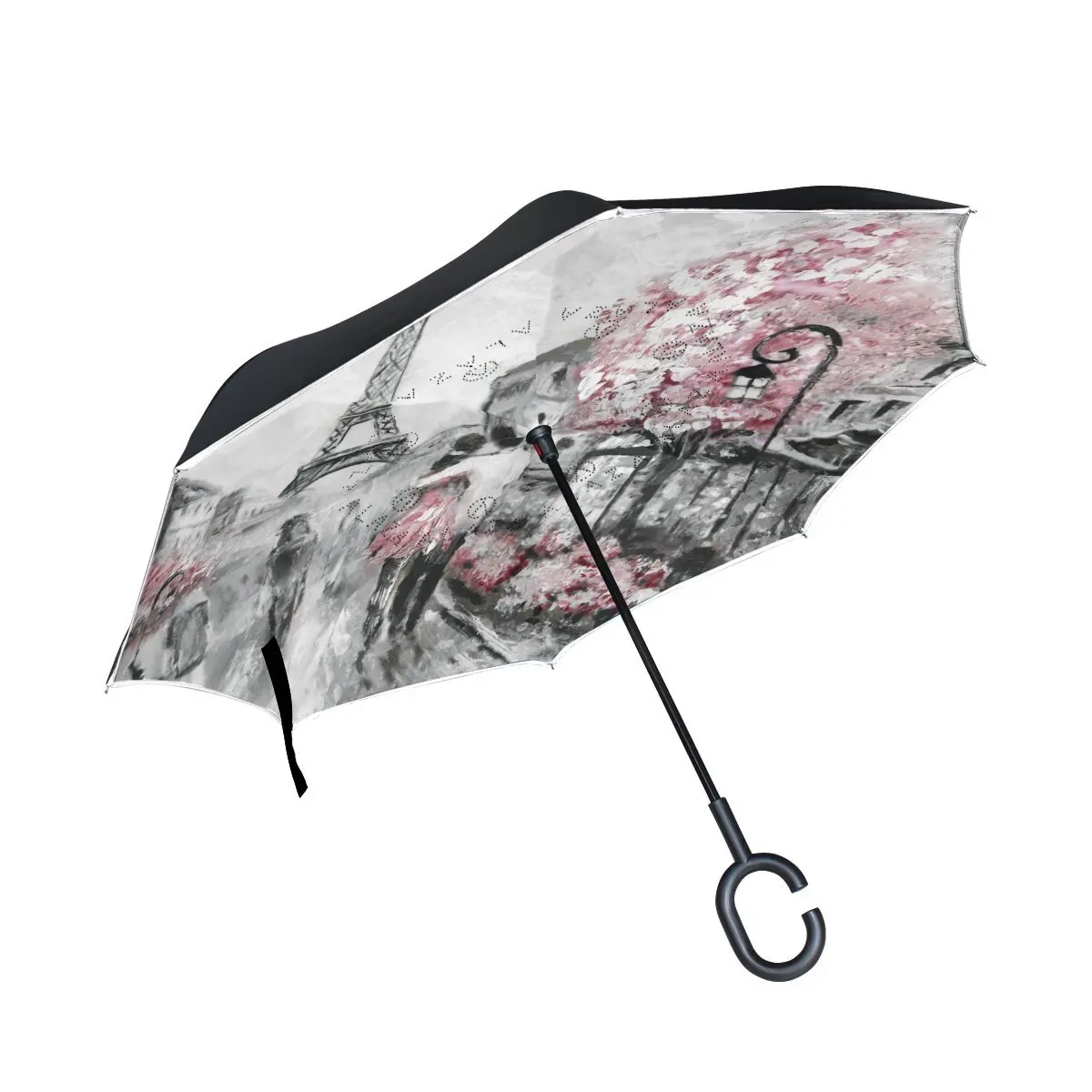 Luggage MyDaily Double Layer Inverted Umbrella Cars Reverse Umbrella Funny Dog Cat Pets Windproof UV Proof Travel Outdoor Umbrella