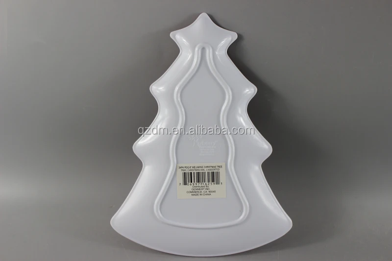 melamine small Xmas tree plate 8inch