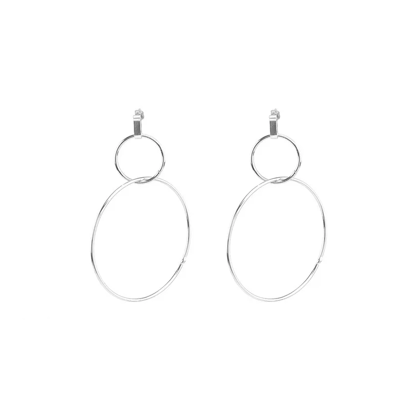 Latest Fashion 925 Sterling Silver Hoop Women Earrings - Buy Small