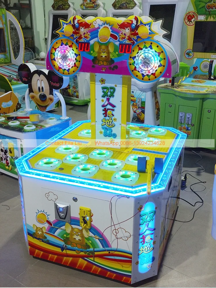Threeplus Hit Mouse Crazy Frog Hammer Game Machine for Sale